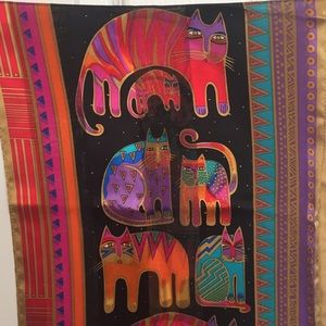 Laurel Burch silk cat scarf